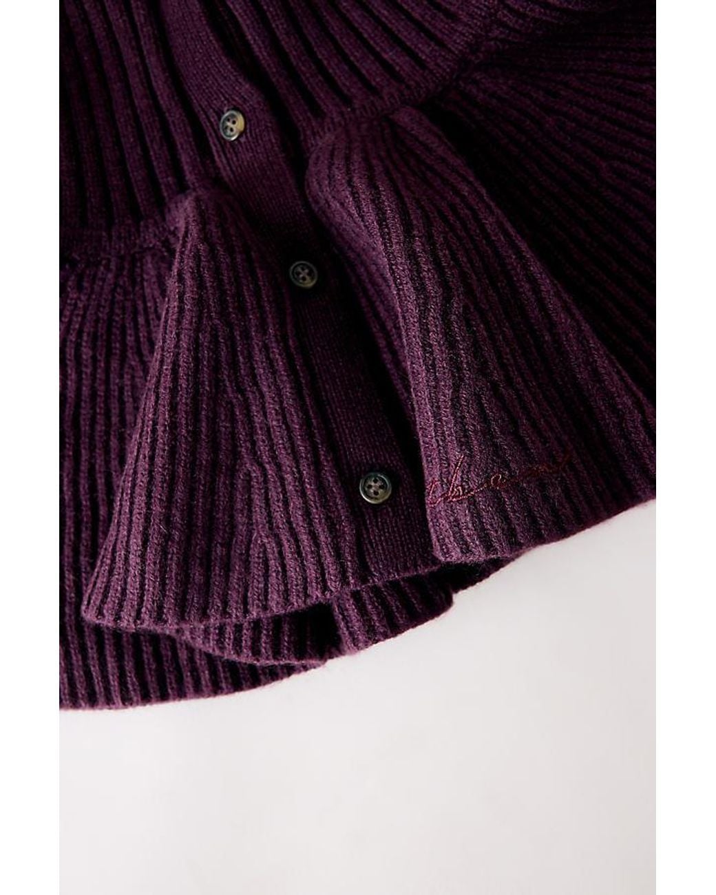 TBCo Purple Frill Knit Collar