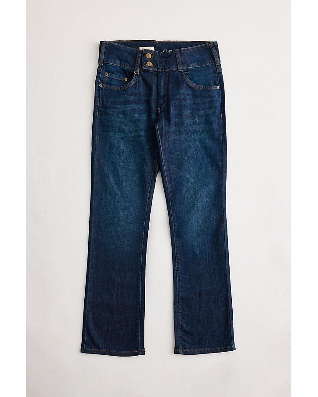Pilcro Blue Low-Rise Bootcut Jeans