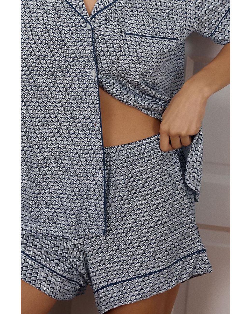 Eberjey Multicolor Short-Sleeve Shorts Pyjama Set