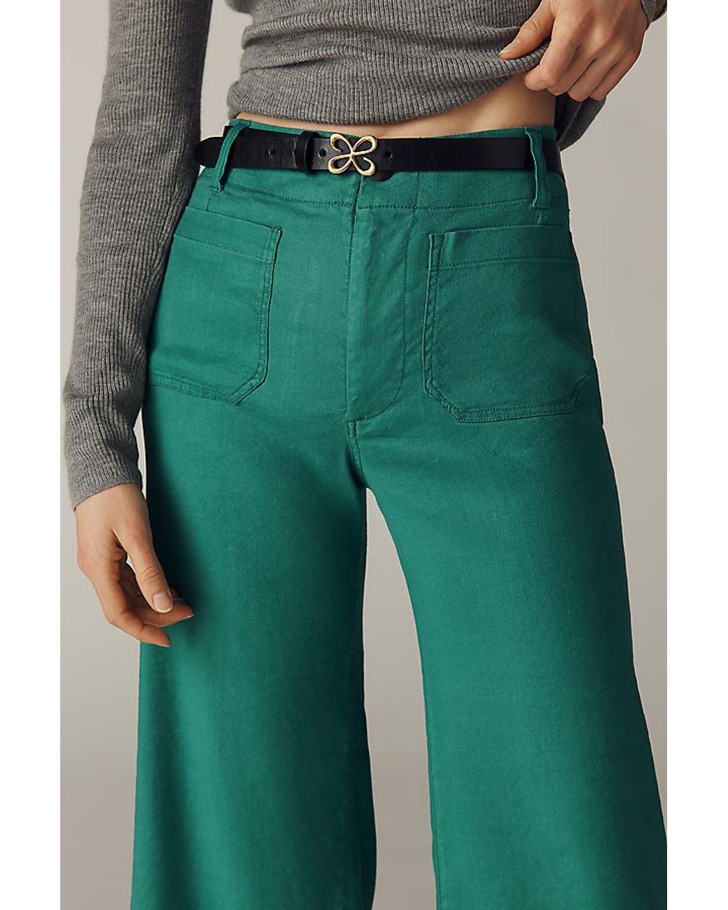 Maeve Green Logo Belt