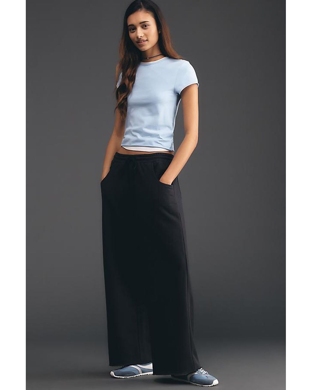 Daily Practice Black Easy Mile Wide-Leg Joggers
