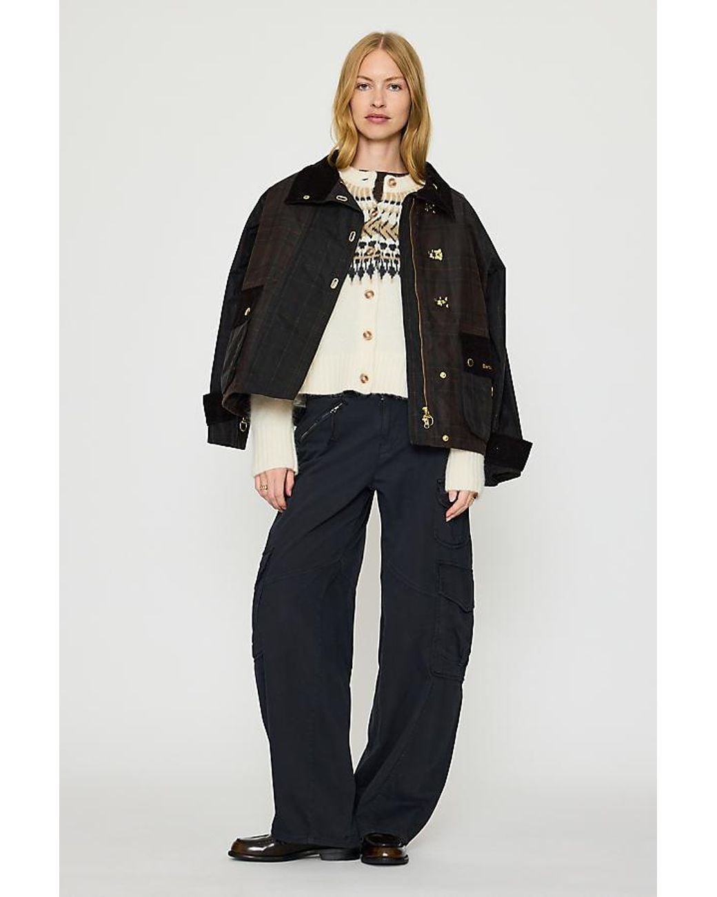 Barbour Natural Pauline Fair Isle Cardigan