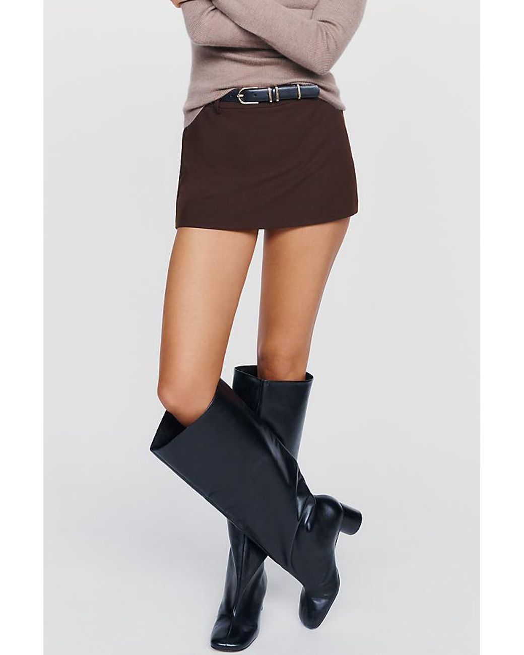 Maeve Black Tall Straight Boots