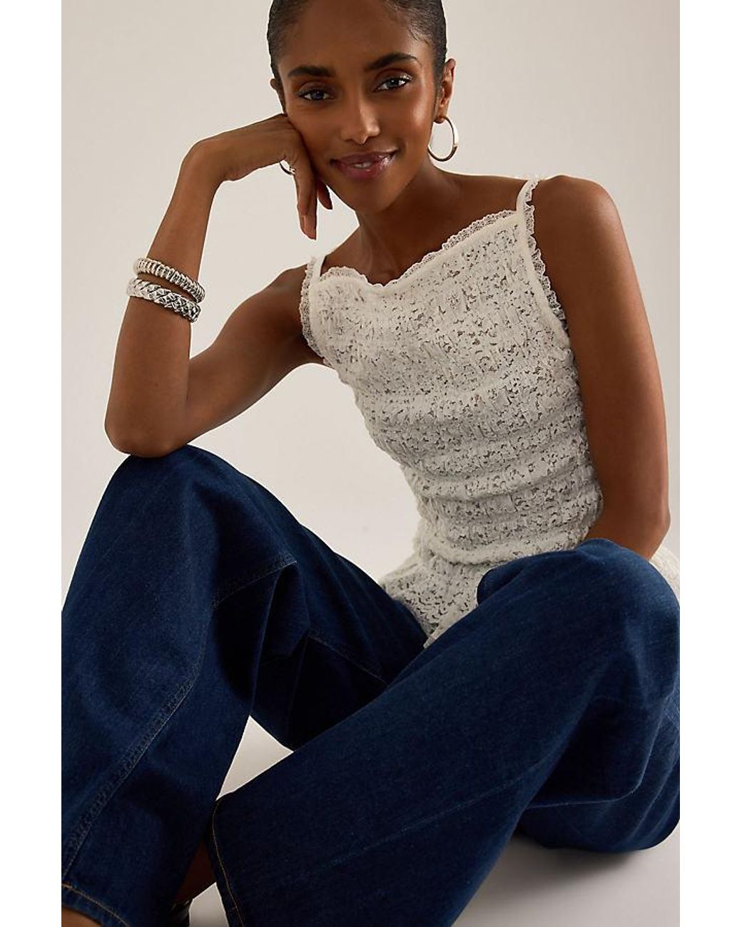 Citizens of Humanity Blue Lyra Wide-Leg Jeans