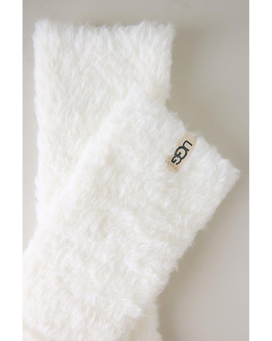 Ugg White Teddi Cosy Crew Socks
