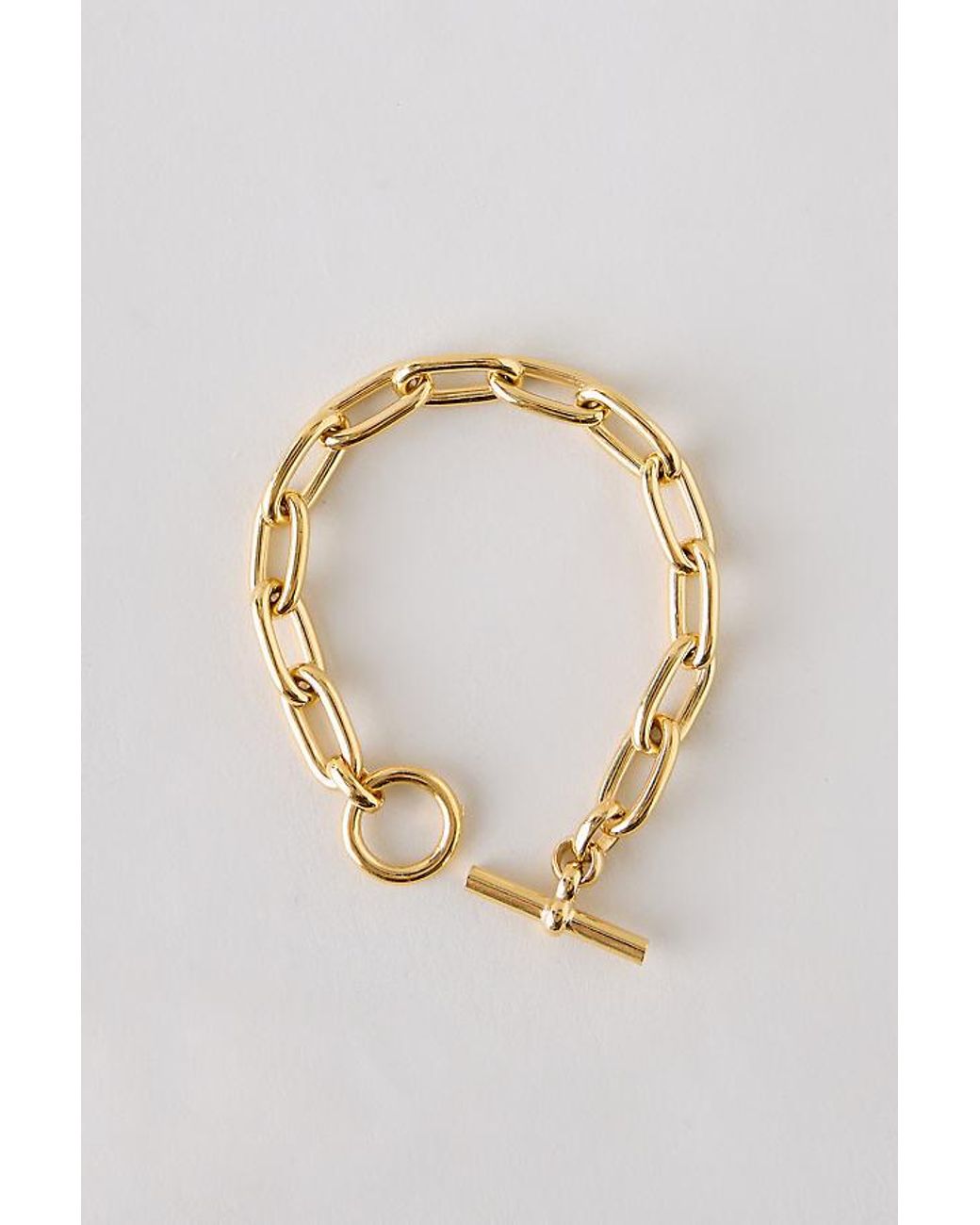 Tilly Sveaas Metallic Small-Plated Oval Link Bracelet