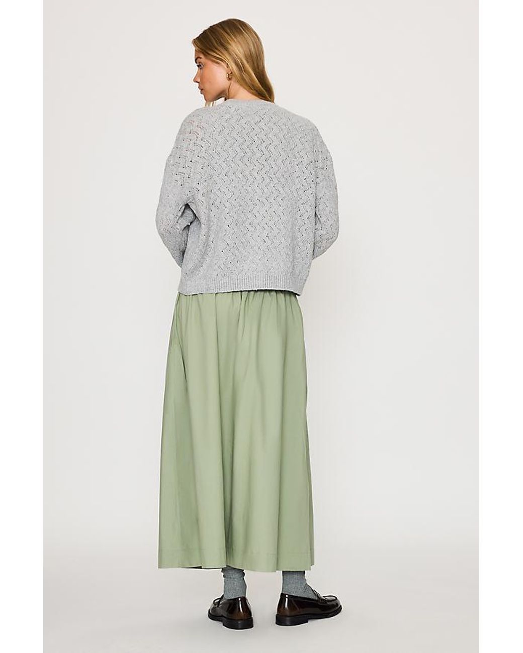 Varley Green Cambria Midi Skirt