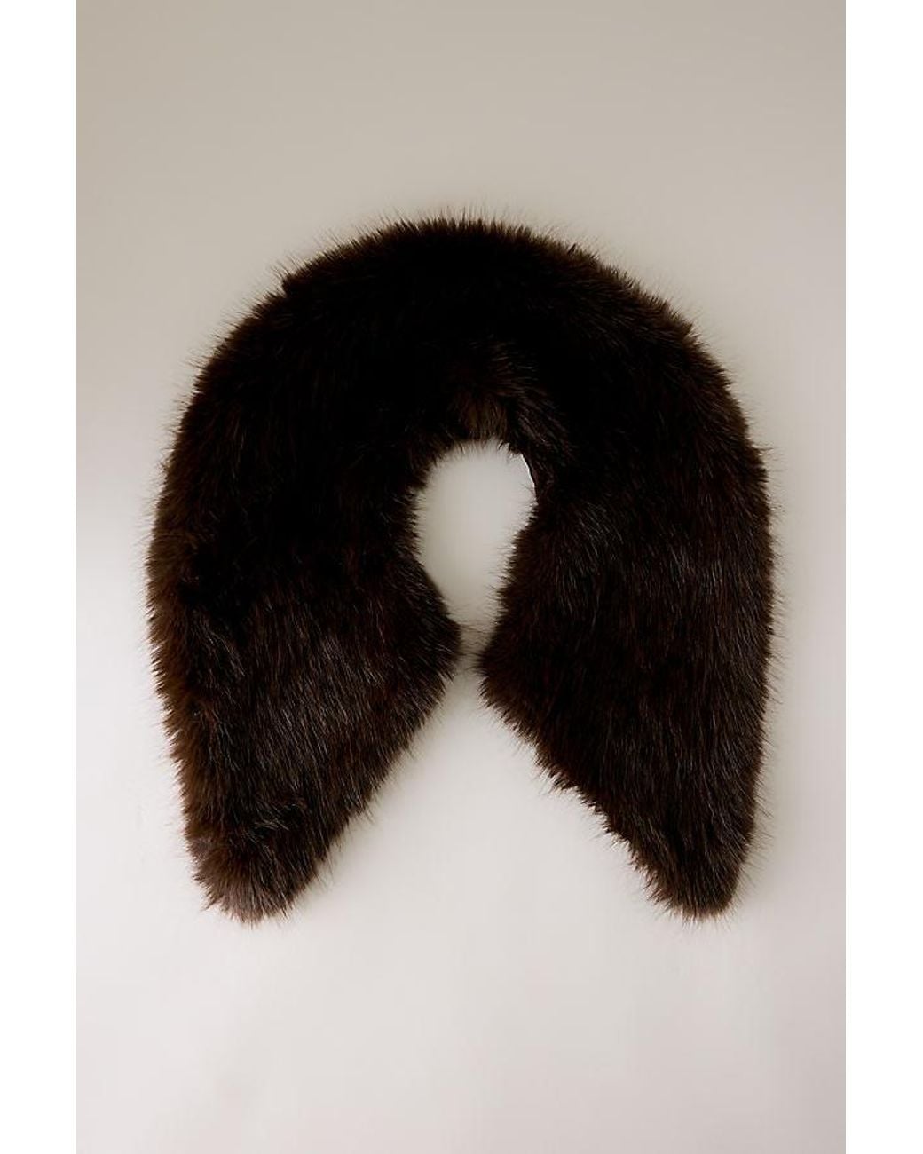 By Anthropologie Blue Faux-Fur Collar