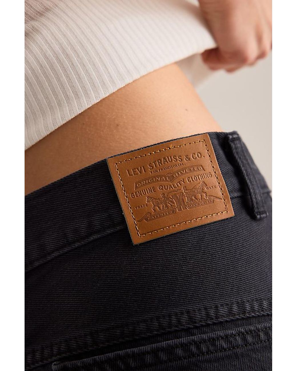Levi's Black Super Baggy Jorts