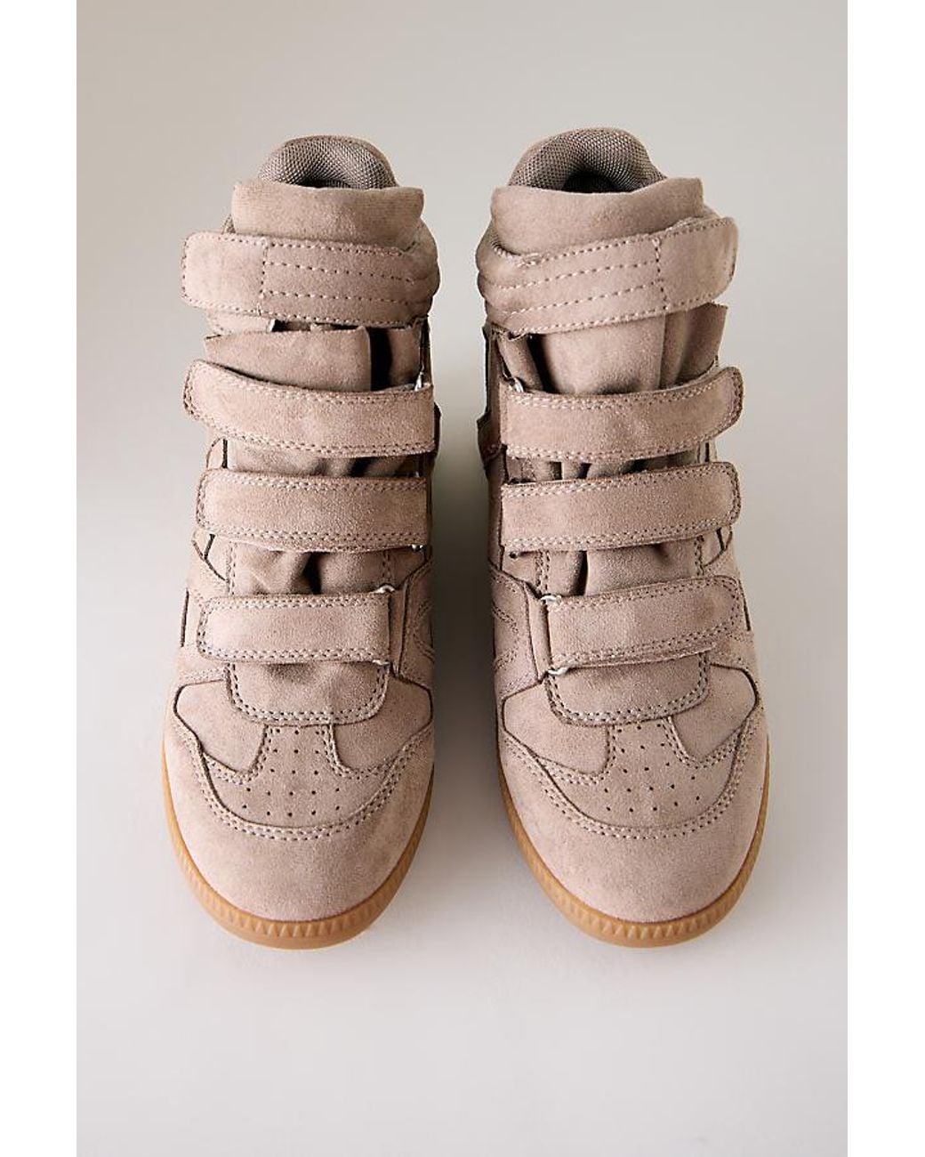 Silent D Natural Sara High-Top Wedge Trainers
