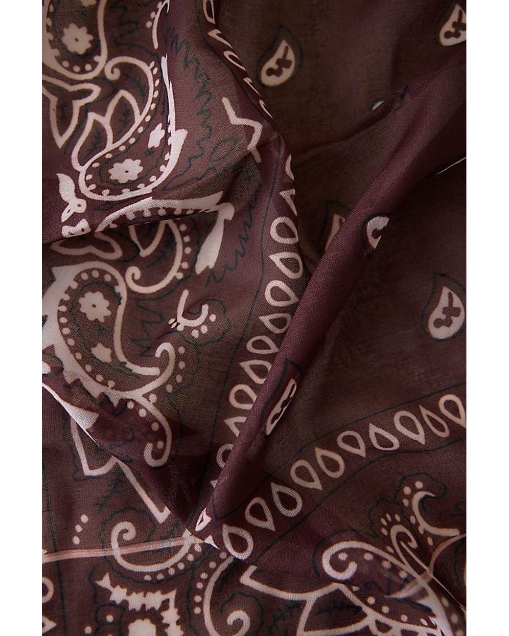 Anthropologie Blue Cotton Bandana Headscarf