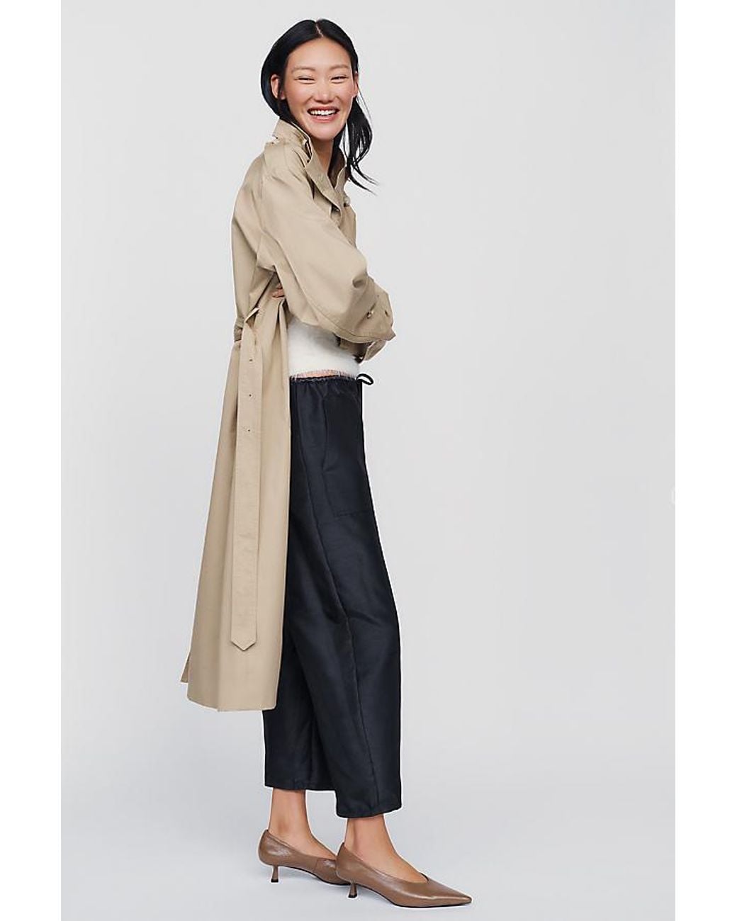 Maeve Blue Marnie Taffeta Tapered Trousers