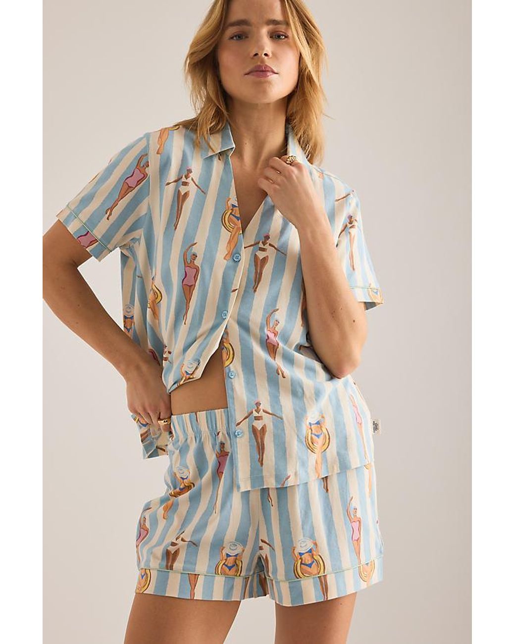 Chelsea Peers Multicolor Swimmers Short Pyjama Set