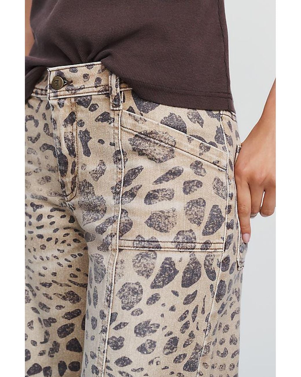 Pilcro Multicolor Nico Mid-Rise Flare Jeans