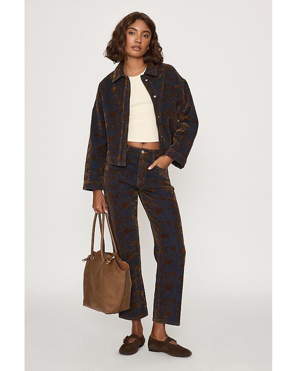 The Tiny Big Sister Blue Denim Jacquard Jacket