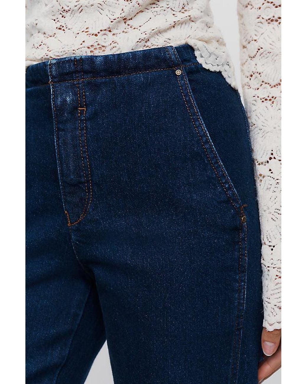 Maeve Blue Soirée Ready Mid-Rise Skinny Jeans