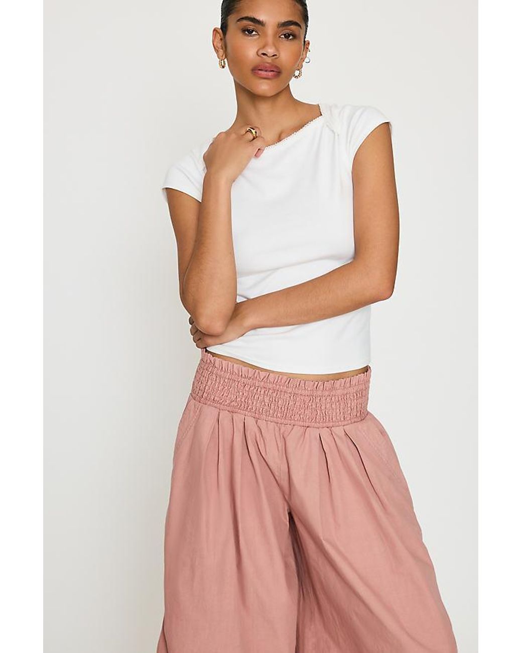 By Anthropologie Pink Petticoat Trousers