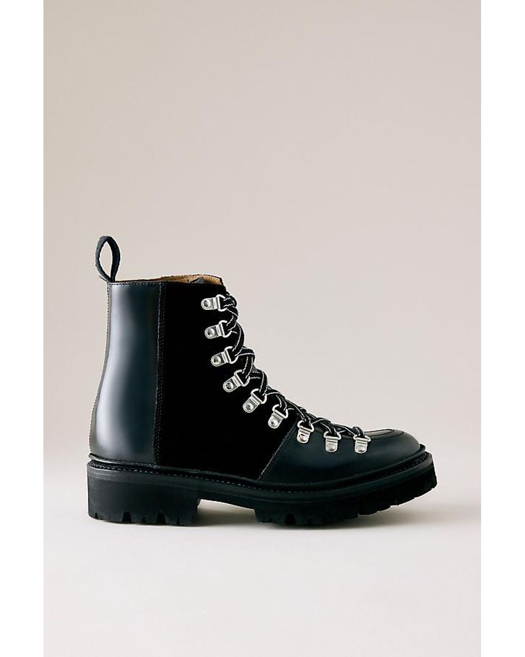 GRENSON Black Nanette Hiker Boots