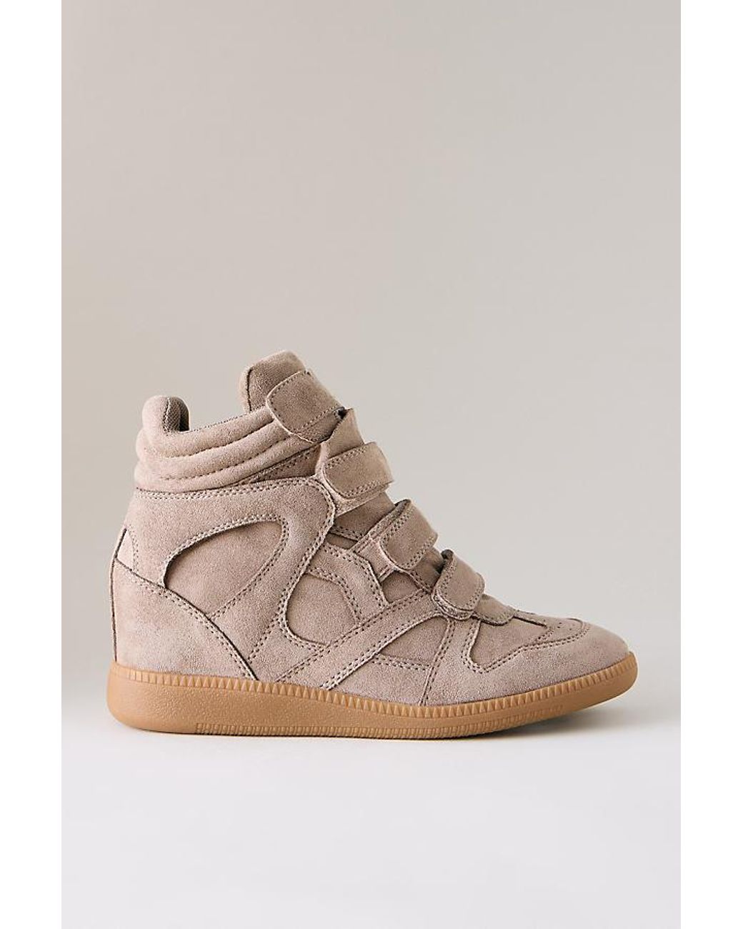 Silent D Natural Sara High-Top Wedge Trainers
