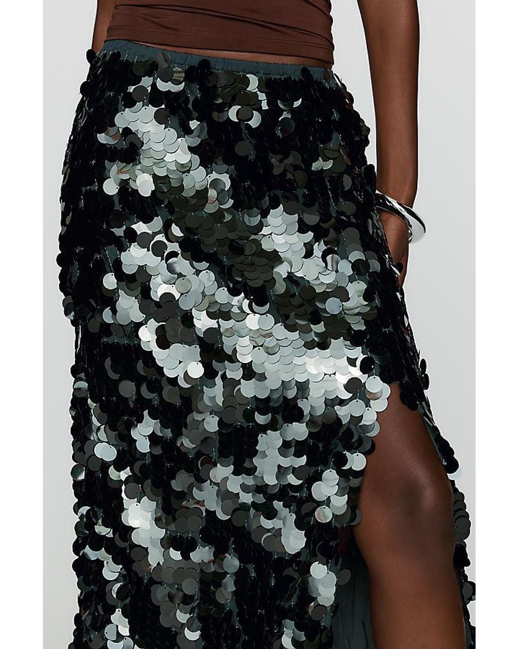 Maeve Multicolor Sequin Midi Skirt