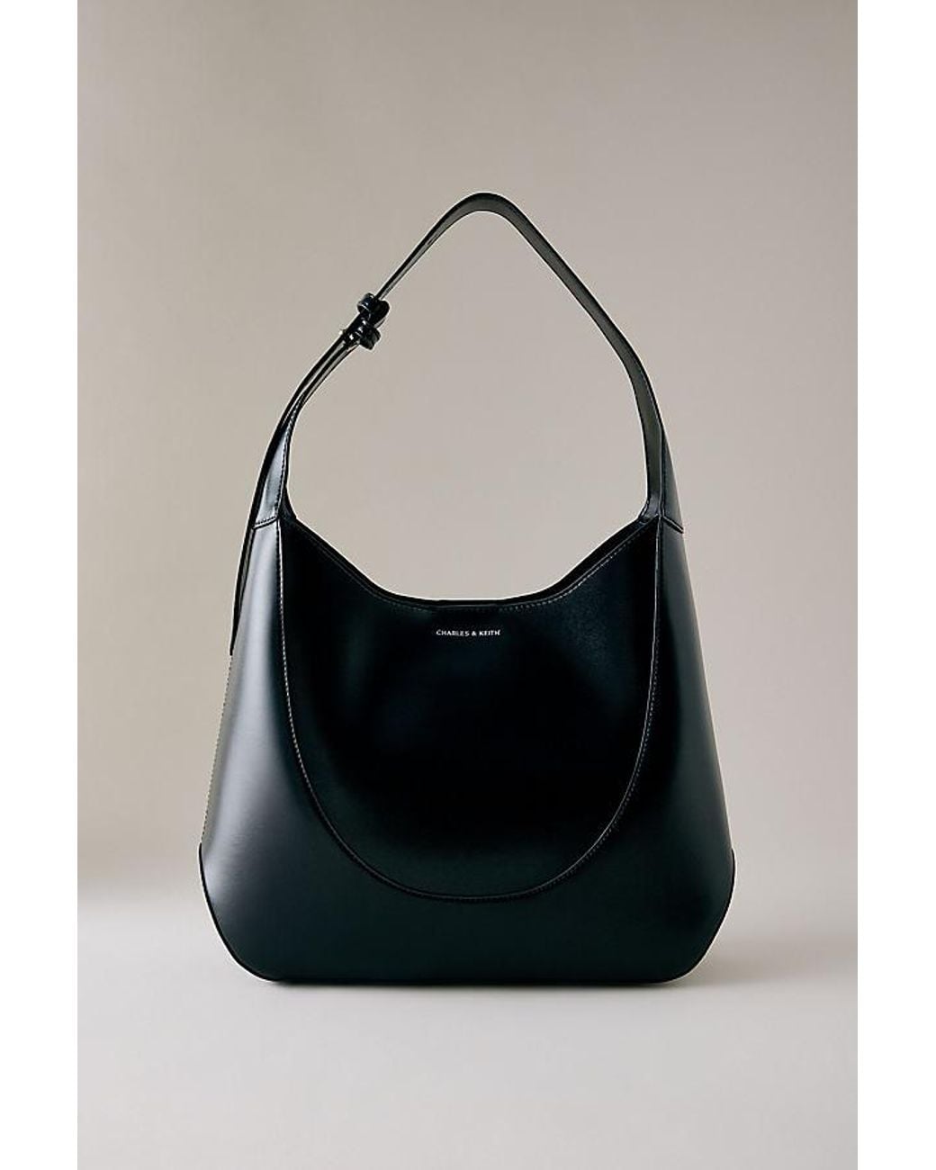 Charles & Keith Black Sigrid Hobo Bag