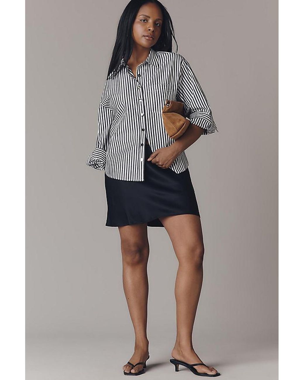 Maeve Gray The Shrunken Bennet Buttondown Shirt By