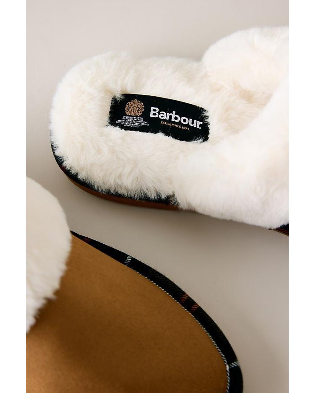Barbour Brown Claudia Mule Slippers