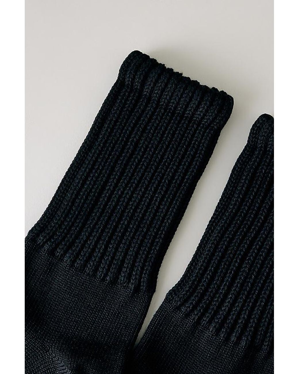 By Anthropologie Black Sporty Scrunch Socks