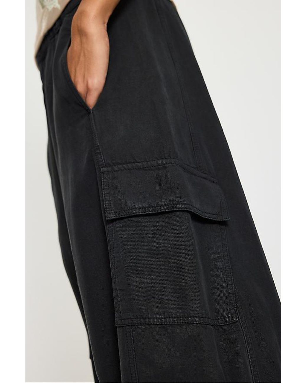 By Anthropologie Blue Bea Wide-Leg Cargo Pants