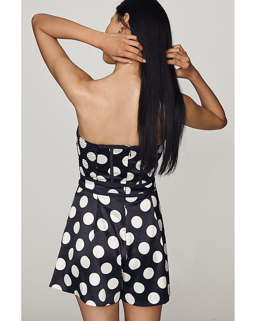 Maeve Multicolor Strapless Playsuit