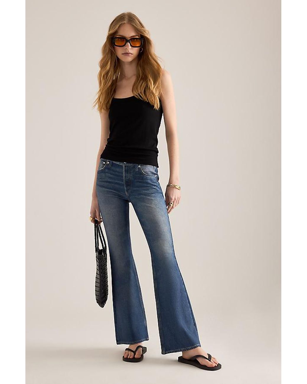 Rag & Bone Blue Dahlia Flare Jeans