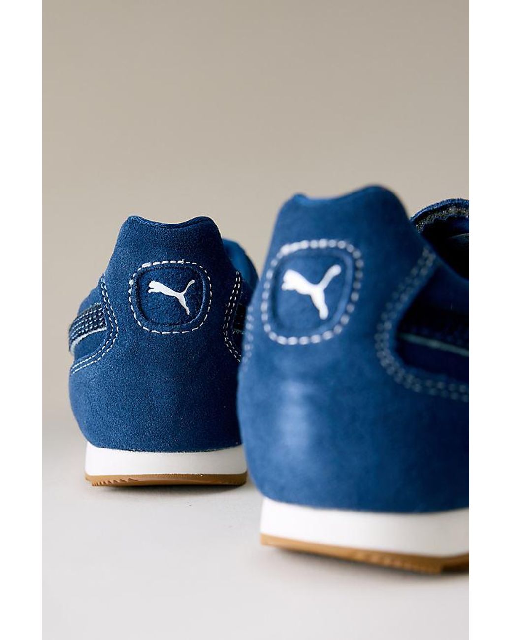 PUMA Blue Arizona Pony Hair Suede Trainers