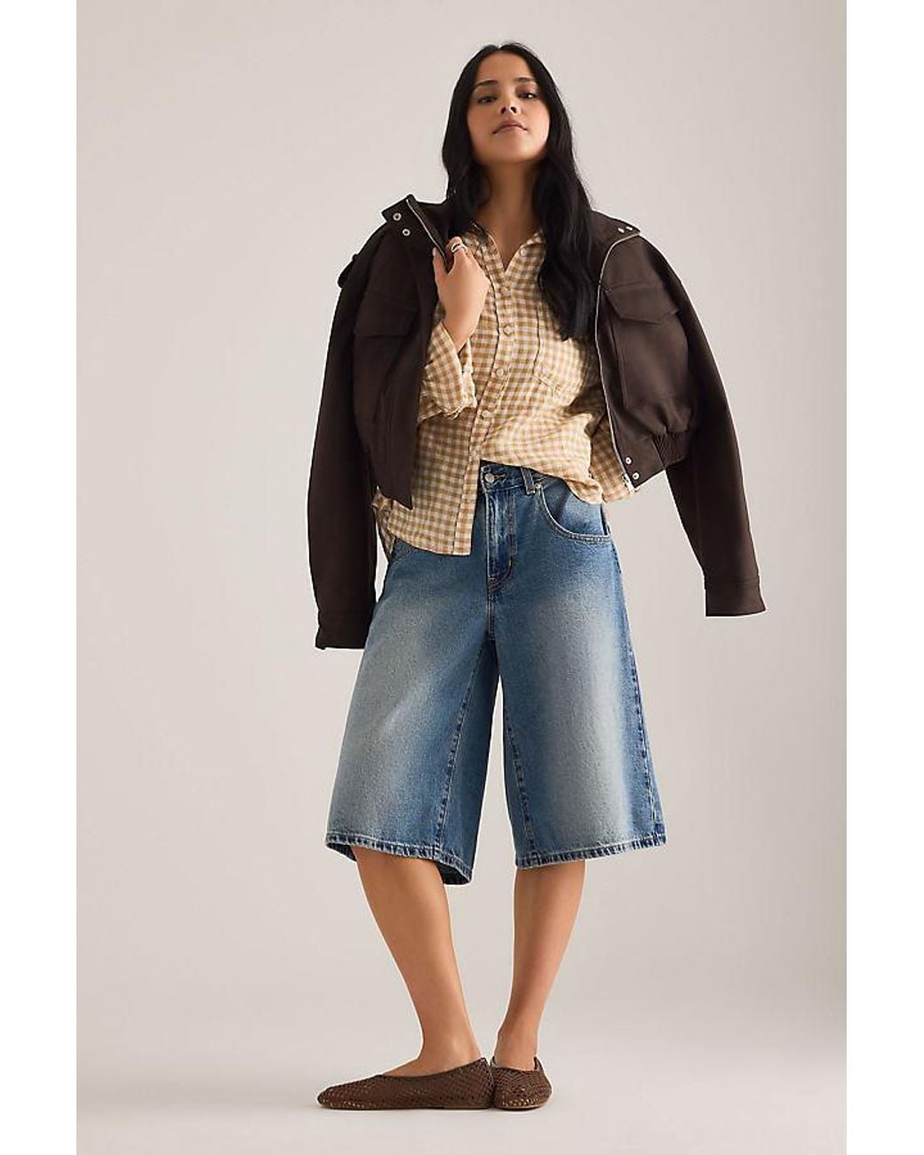 Maeve Natural The Shrunken Linen Bennet Buttondown Shirt By