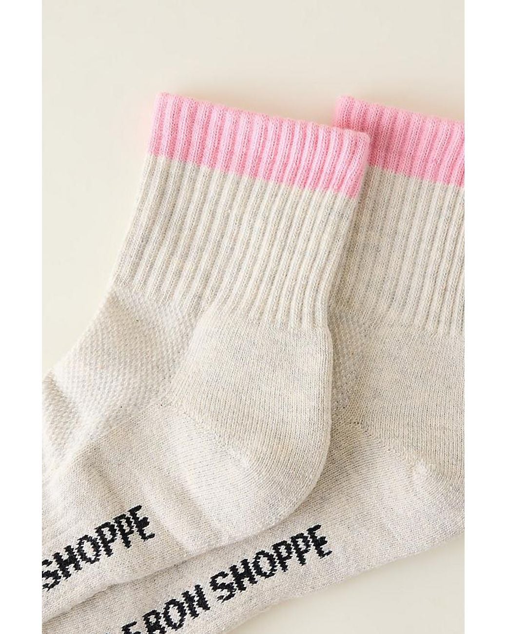 LE BON SHOPPE Pink Colourblock Girlfriend Socks