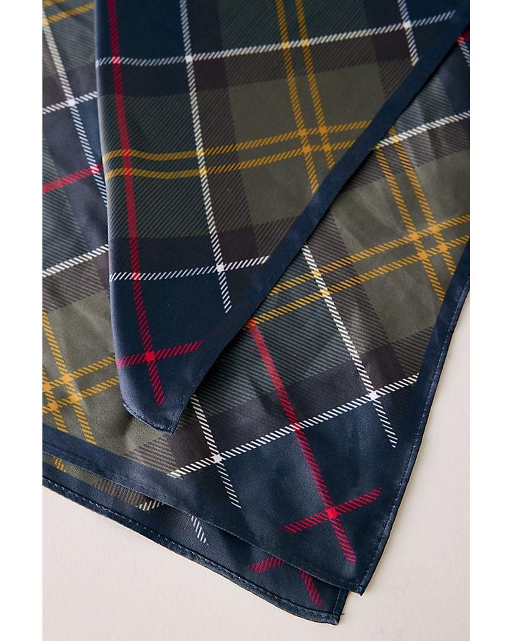 Barbour Black Kinsale Tartan Headscarf