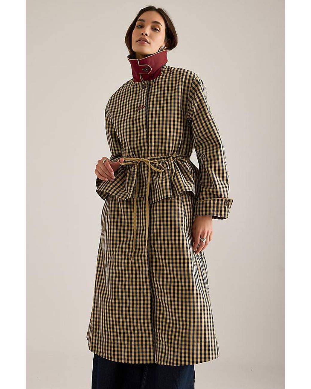 Damson Madder Brown Myrtle Multi-Way Trench Coat