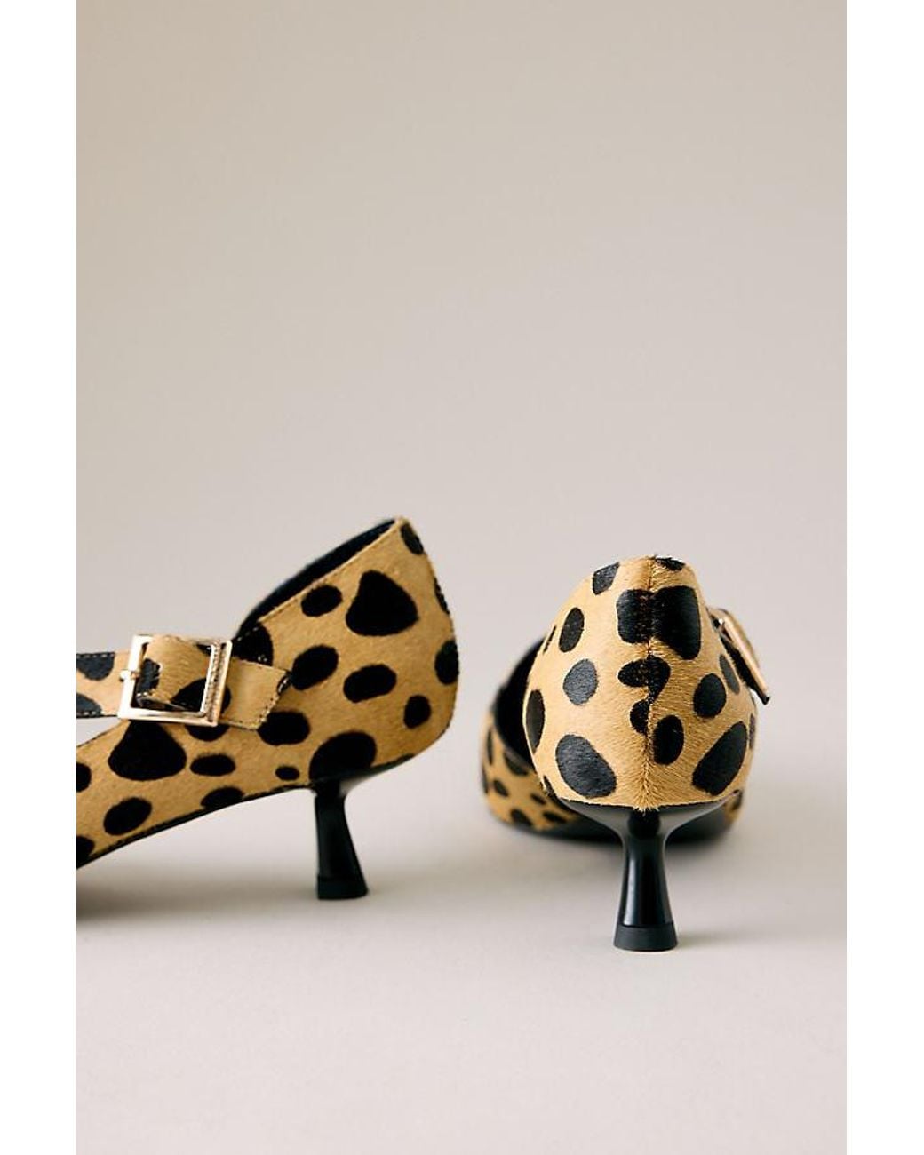 Bibi Lou Black Anouk Faux-Pony Fur Pumps