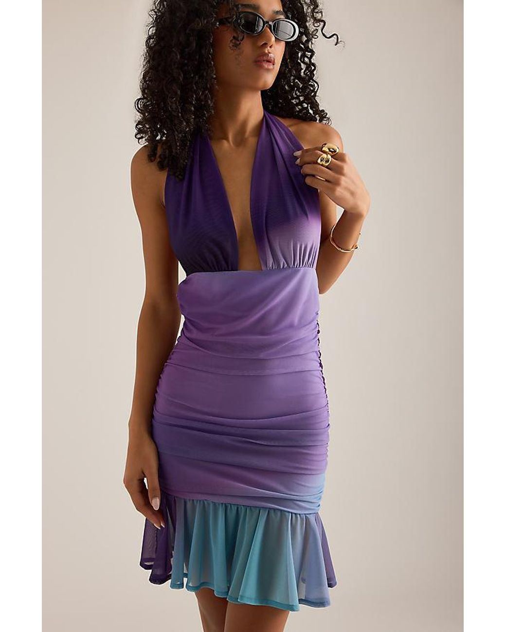 Feners Blue Solita Mini Dress