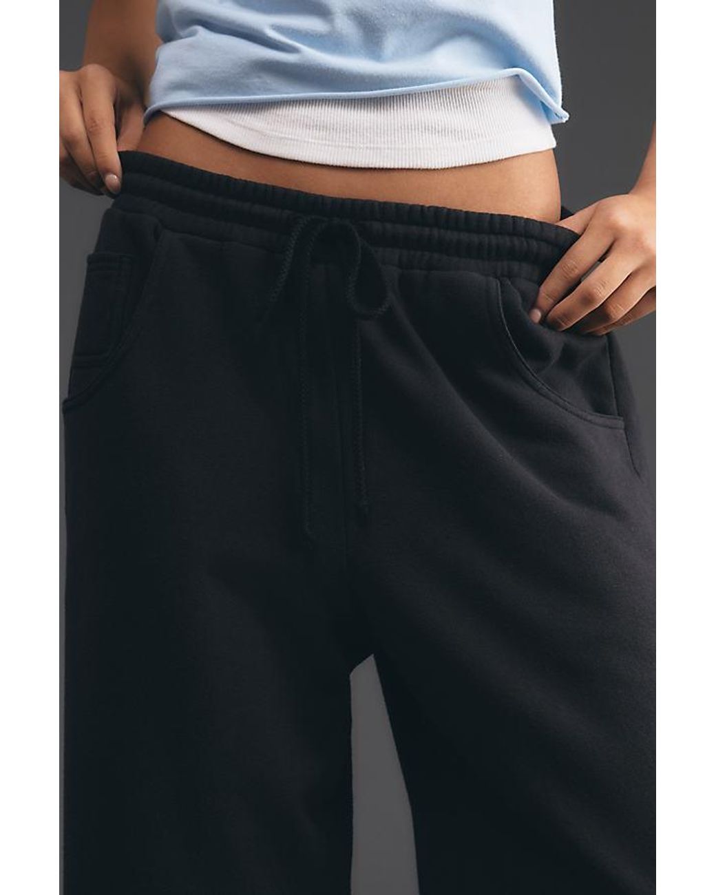 Daily Practice Black Easy Mile Wide-Leg Joggers