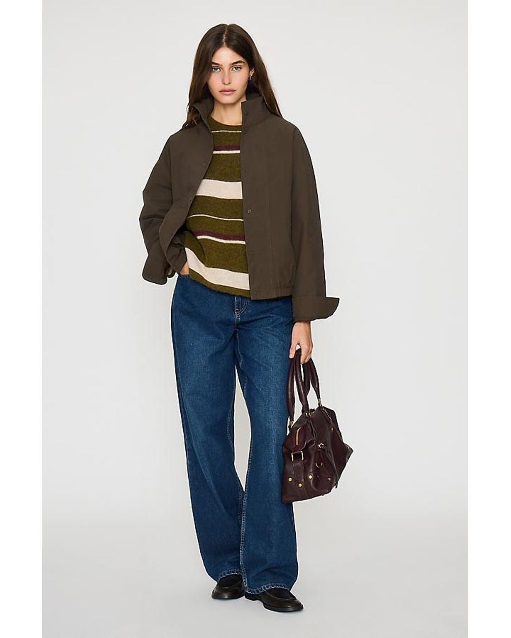 SELECTED Blue Pernille High-Neck Jacket