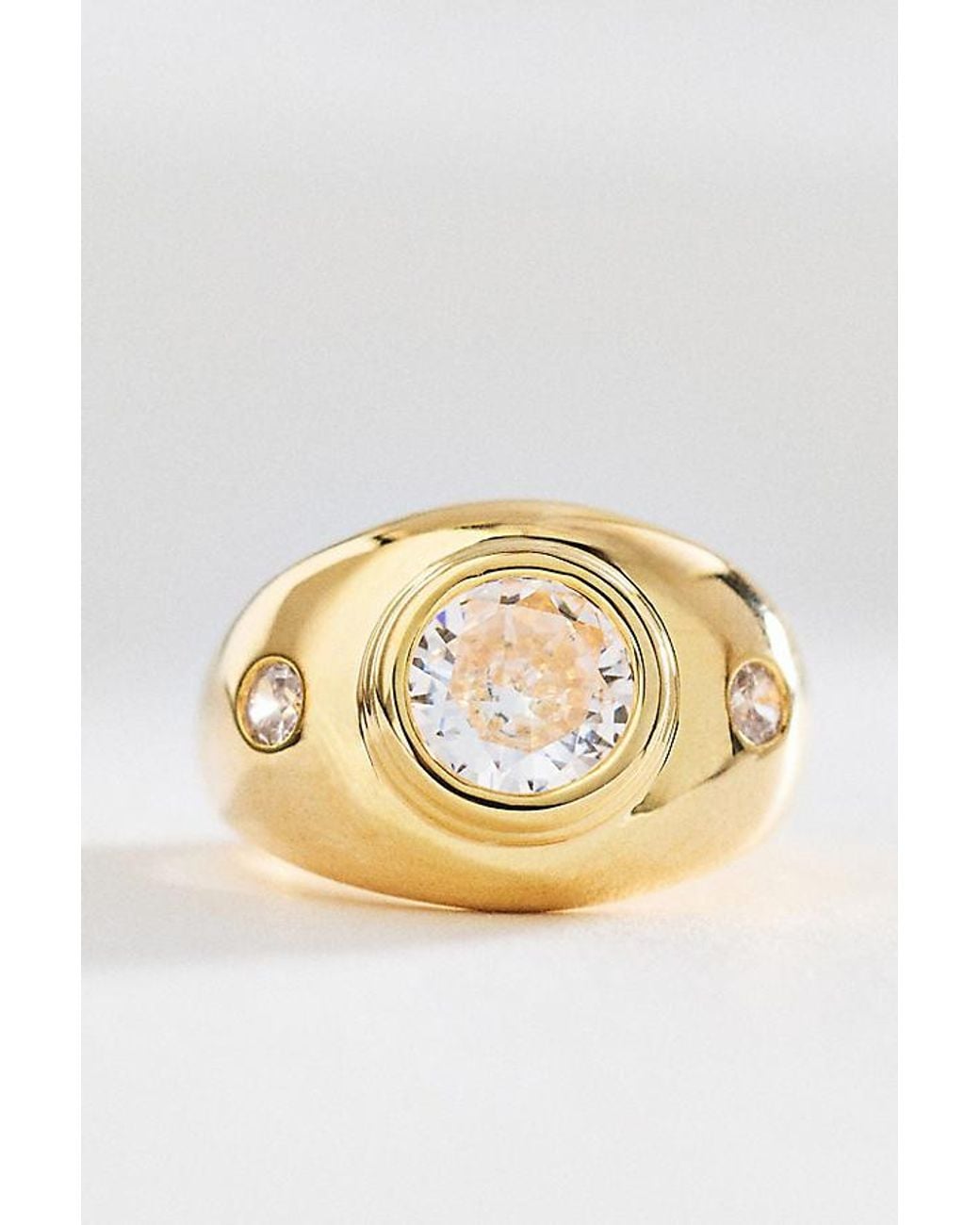 By Anthropologie Metallic Orbit Stacking Ring