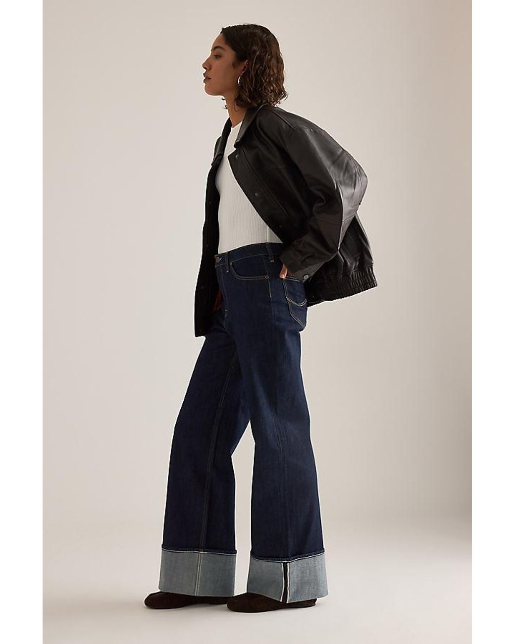 Lee Jeans Natural Stella Xion High-Rise Wide-Leg Jeans