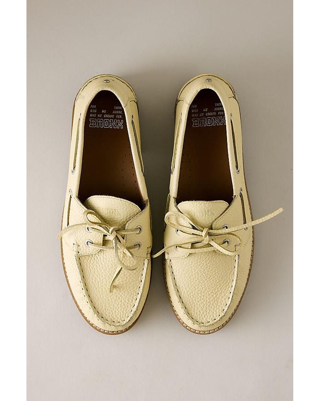 Bronx Natural Sienna Boat Shoes