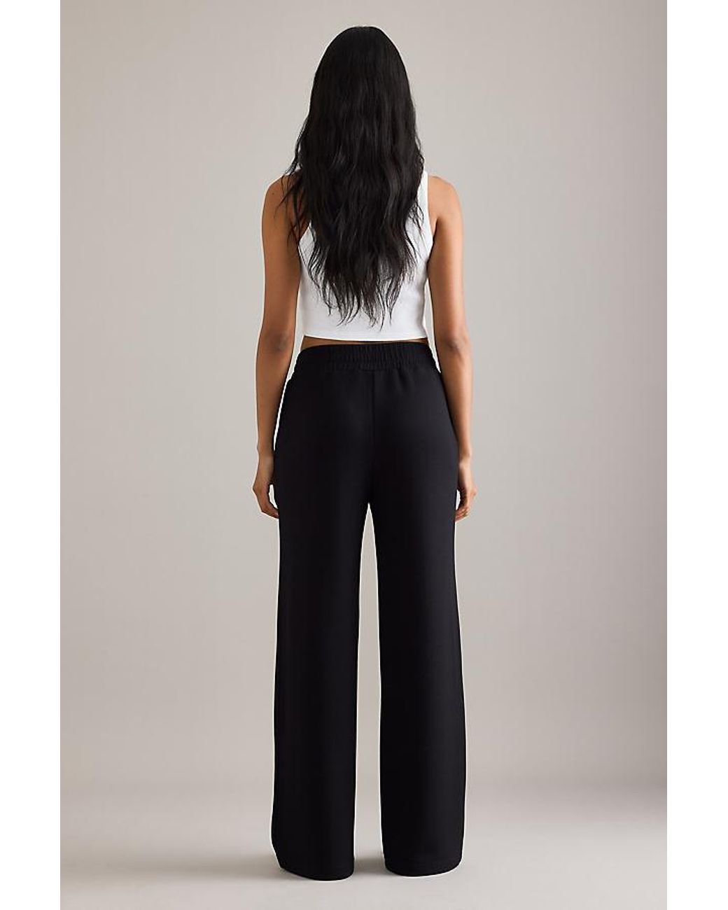 Varley Black The Wide Leg 30 Trousers