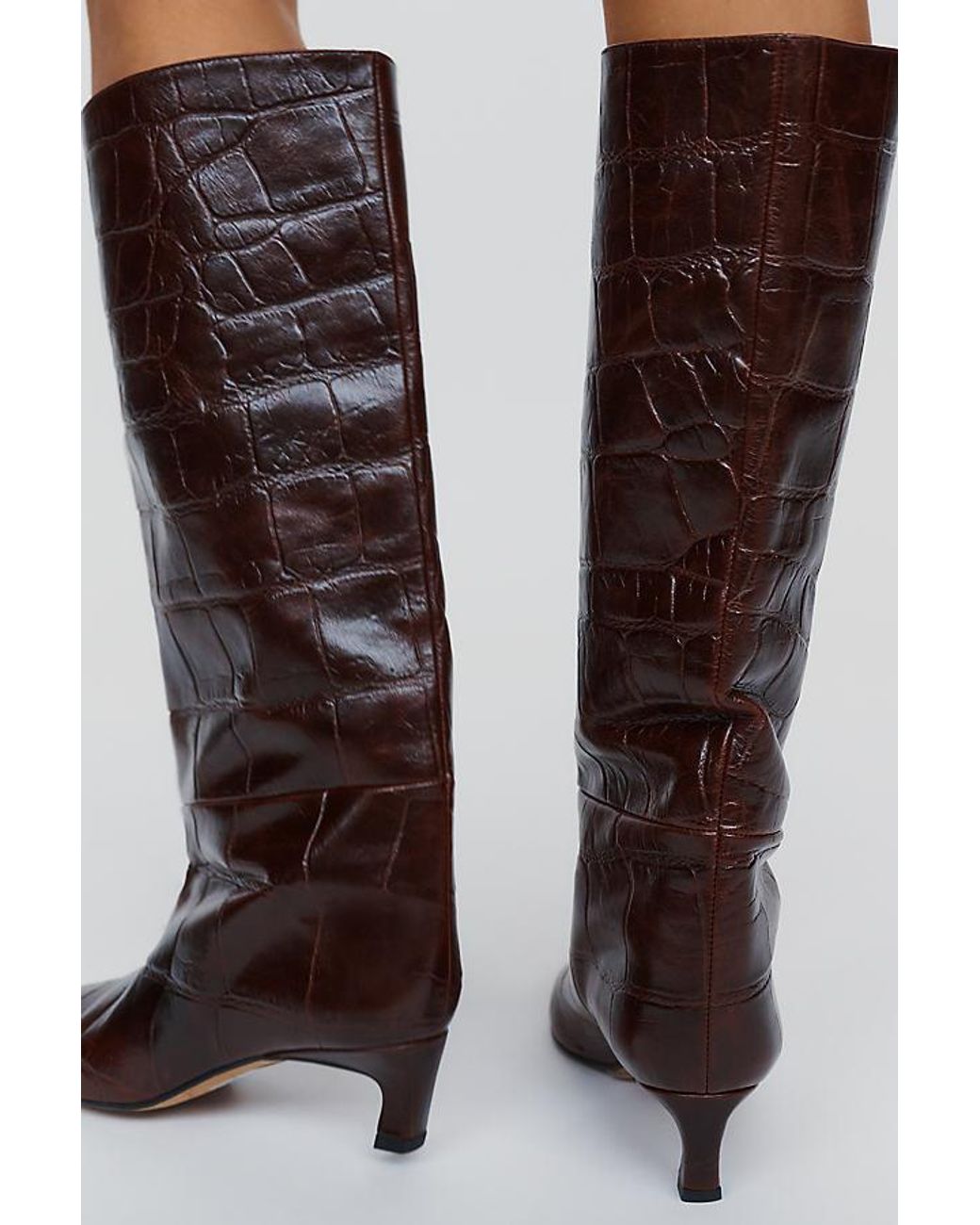 By Anthropologie Brown Tall Pointed-Toe Boots