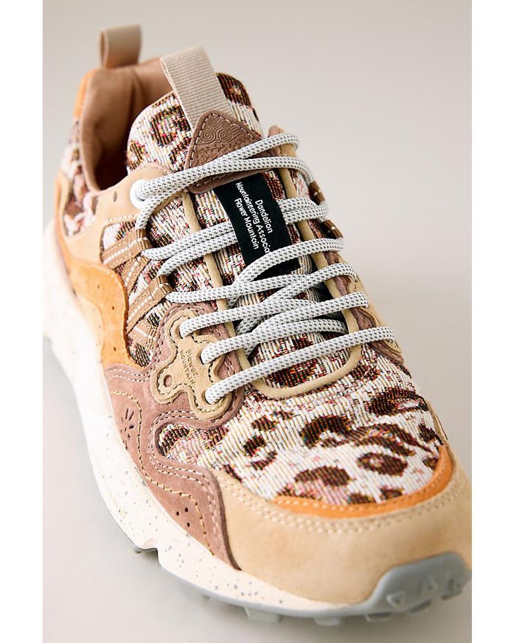 Flower Mountain Metallic Yamano 3 Suede Trainers