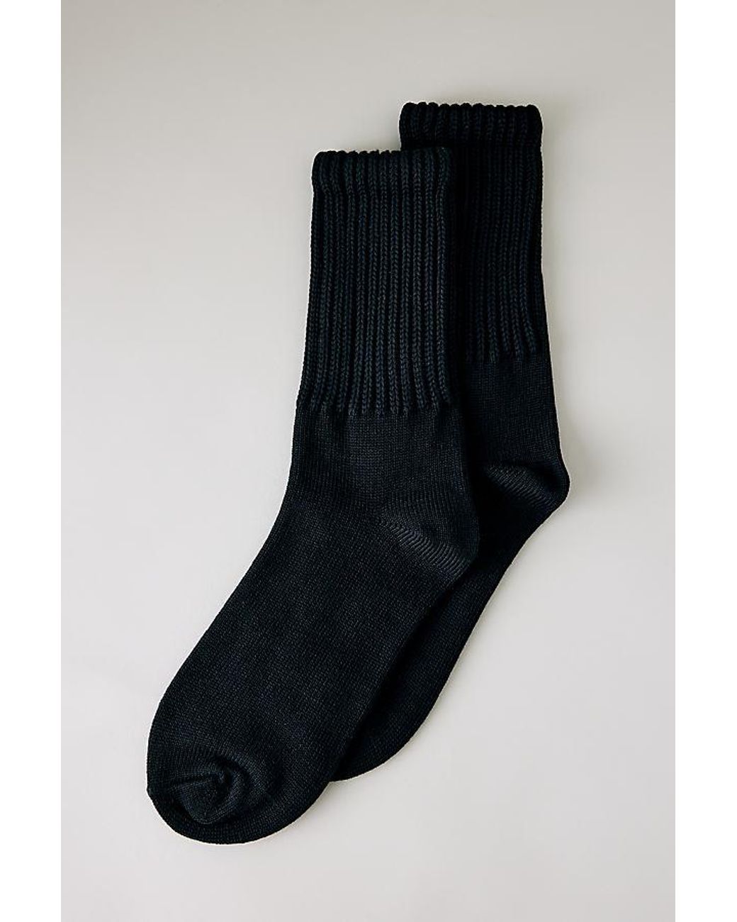 By Anthropologie Black Sporty Scrunch Socks