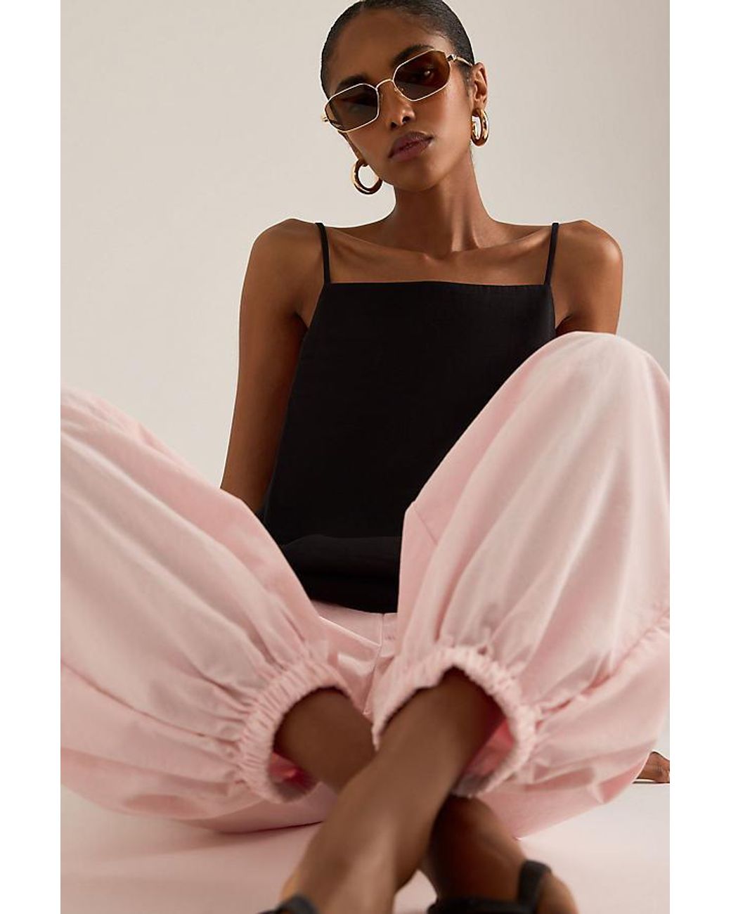 ALIGNE Pink Meryl Balloon Trousers
