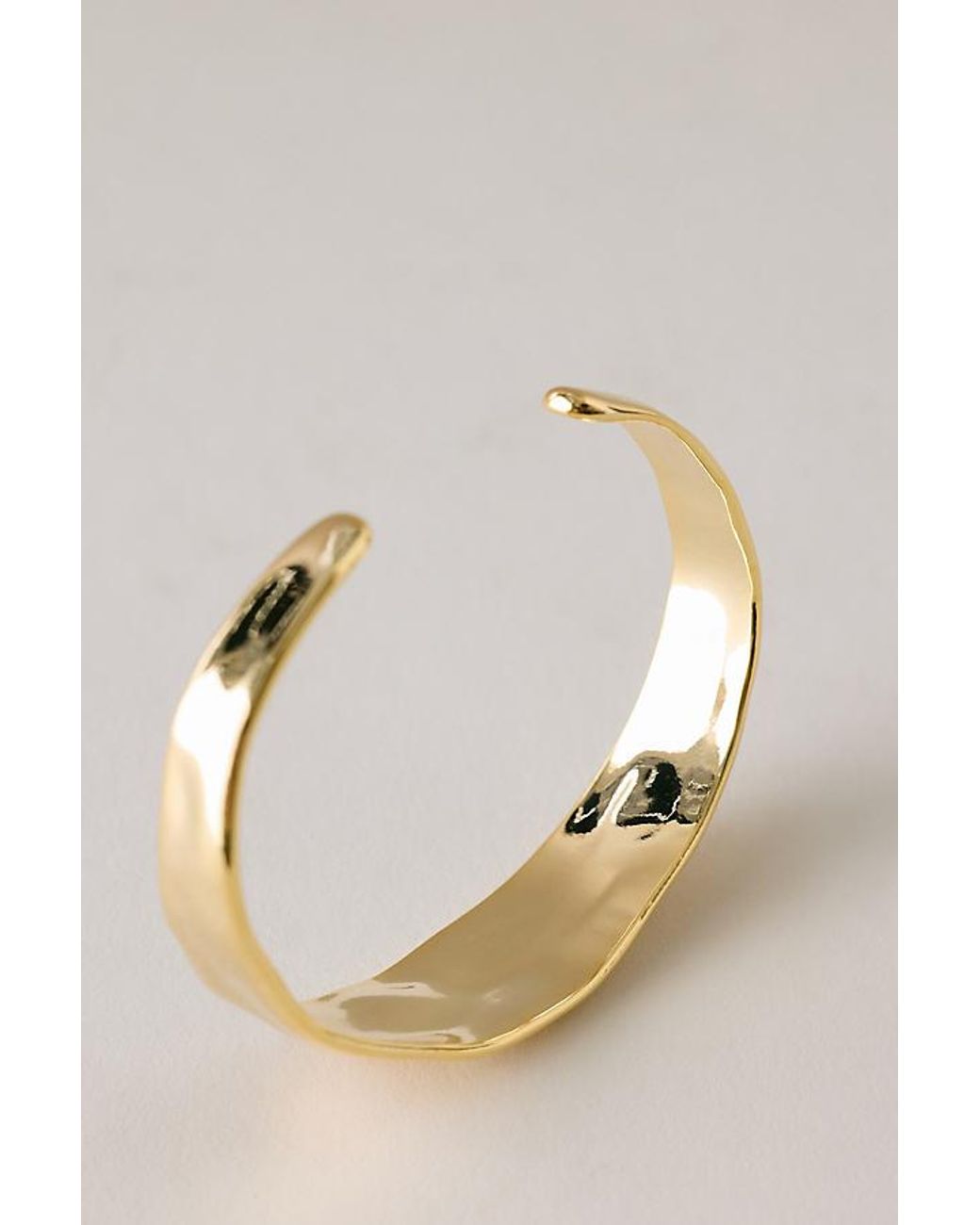 By Anthropologie Natural Hammered Bangle Bracelet