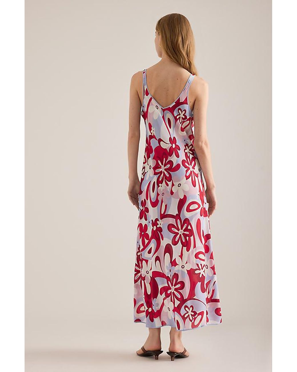It's 9pm Pink Teresa V-Neck Midi Slip Dress
